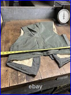 Old Antique Early Rare RR Railroad Conductor Workwear Gray Vest Mens Uniform USA Old Antique Early Rare RR Railroad Conductor Workwear Gray Vest Mens Uniform USA