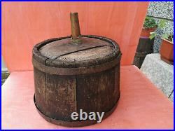 Old Antique Primitive Wooden Funnel Sink Wash Basin Rare Early 20th