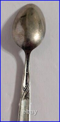 One RARE ANTIQUE TIFFANY & CO. STERLING SILVER VINE IRIS DEMITASSE SPOON