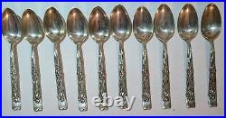 One RARE ANTIQUE TIFFANY & CO. STERLING SILVER VINE IRIS DEMITASSE SPOON