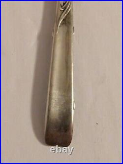 One RARE ANTIQUE TIFFANY & CO. STERLING SILVER VINE IRIS DEMITASSE SPOON