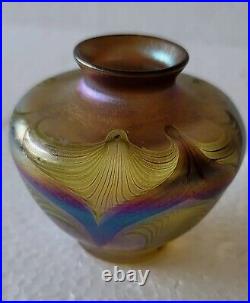 Original Antique Rare Early Tiffany Studios LCT Favrile Vase