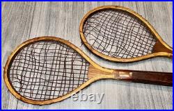 Pair Of Antique Early 20th Century Salesman Sample Tennis Racquets 15 Long RARE Pair Of Antique Early 20th Century Salesman Sample Tennis Racquets 15 Long RARE