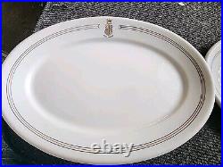 Pair Of Rare Antique Hotel Osburn Dinner Plates Eugene OR Early 1900s