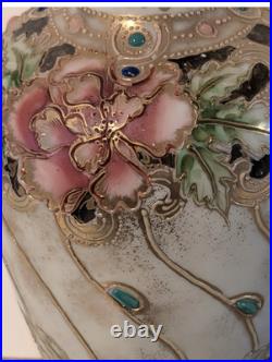 Pair of Jug Ewers Noritake Antique Early Komura Spider Mark Rare England 1902