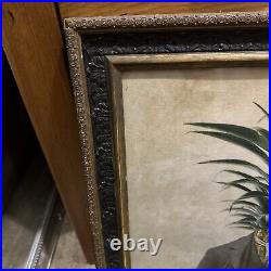 Pineapple Head rare early work by Saatchi artist SOOZY LIPSEY, Antique Framed