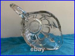 Prewar Pressed Glass Milk Pitcher Meiji Taisho Early Showa Rare Antique