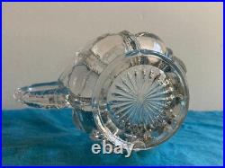 Prewar Pressed Glass Milk Pitcher Meiji Taisho Early Showa Rare Antique
