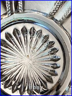 Prewar Pressed Glass Milk Pitcher Meiji Taisho Early Showa Rare Antique