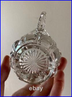 Prewar Pressed Glass Milk Pitcher Meiji Taisho Early Showa Rare Antique