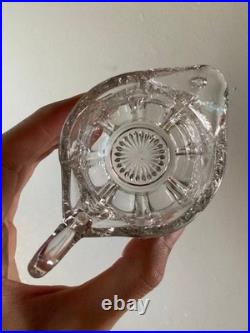Prewar Pressed Glass Milk Pitcher Meiji Taisho Early Showa Rare Antique