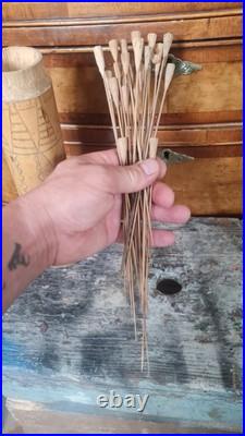Quiver & Blow Darts Bamboo Early 19th Century Malaysia / South East Asia Rare