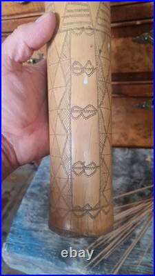 Quiver & Blow Darts Bamboo Early 19th Century Malaysia / South East Asia Rare