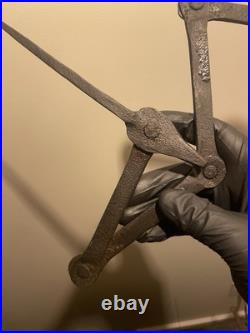 RARE 18th Century Wrought Iron CANDLE ARM SPIKE, Early 1700 Extending Arm Spike RARE 18th Century Wrought Iron CANDLE ARM SPIKE, Early 1700 Extending Arm Spike