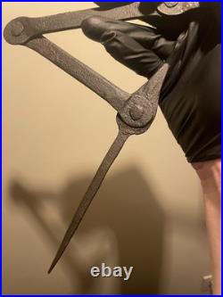 RARE 18th Century Wrought Iron CANDLE ARM SPIKE, Early 1700 Extending Arm Spike RARE 18th Century Wrought Iron CANDLE ARM SPIKE, Early 1700 Extending Arm Spike