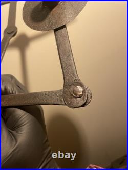 RARE 18th Century Wrought Iron CANDLE ARM SPIKE, Early 1700 Extending Arm Spike RARE 18th Century Wrought Iron CANDLE ARM SPIKE, Early 1700 Extending Arm Spike