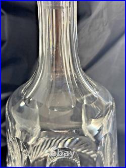 RARE 1920's ANTIQUE GERMAN CRYSTAL DECANTER GLASS HAND BLOWN DECANTER
