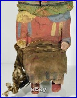 RARE 1930s/ EARLY 40s ERA ANTIQUE NAVAJO CORN KACHINA with STAND NATIVE AMERICAN