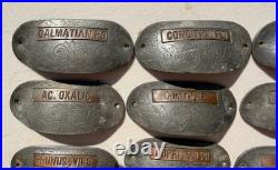 RARE 29 Antique Metal/Copper Pharmacy Apothecary Cabinet Drawer Pulls Knobs