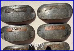RARE 29 Antique Metal/Copper Pharmacy Apothecary Cabinet Drawer Pulls Knobs
