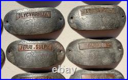RARE 29 Antique Metal/Copper Pharmacy Apothecary Cabinet Drawer Pulls Knobs