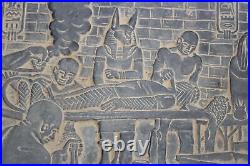 RARE ANCIENT EGYPTIAN ANTIQUE ANUBIS Other Life Mummification Stella Stela (A1+)