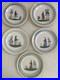 RARE_ANTIQUE_1800_s_Early_1900_s_Quimper_HENRIOT_Set_5_Bread_Plates_FRANCE_01_uin