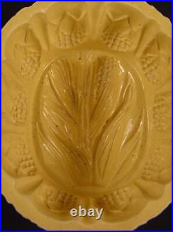 RARE ANTIQUE AMERICAN EARLY 1800s CORN MOLD YELLOW WARE RARE ANTIQUE AMERICAN EARLY 1800s CORN MOLD YELLOW WARE