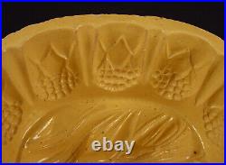 RARE ANTIQUE AMERICAN EARLY 1800s CORN MOLD YELLOW WARE RARE ANTIQUE AMERICAN EARLY 1800s CORN MOLD YELLOW WARE