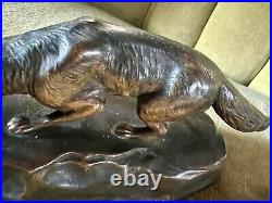 RARE ANTIQUE AUSTRIAN BRONZE FIGURAL FOX CIGAR CUTTER EARLY 20th CENTURY RARE ANTIQUE AUSTRIAN BRONZE FIGURAL FOX CIGAR CUTTER EARLY 20th CENTURY