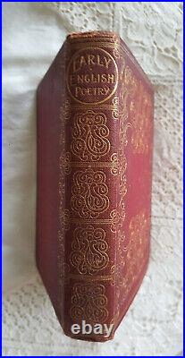 RARE ANTIQUE BOOK Early English Poetry various Walter Scott, London 1880s