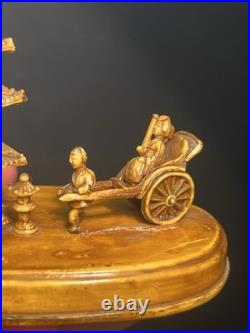 RARE ANTIQUE CELLULOID MINIATURE JAPANESE PAGODA FIGURINE EARLY 1900s
