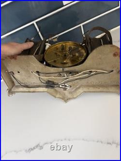 RARE ANTIQUE DARCHE BANK SAFETY DEPOSIT ALARM CLOCK LIGHT Early 1900s