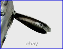 RARE ANTIQUE DUTCH SILVER VINAIGRETTE sterling Figural Swan Ruby Eyes early 19c