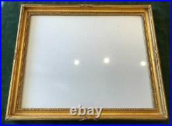RARE ANTIQUE EARLY C19th GEORGIAN GILT MORLAND PICTURE FRAME OLD GLASS C1820