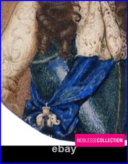 RARE ANTIQUE FLEMISH SCHOOL 17th C. MINIATURE HAND PAINTED ON PAPER MAN PORTRAIT