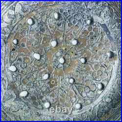 RARE ANTIQUE Folding Strainer Spoon Heavy Wrought Cooper Early Safavid Dynasty