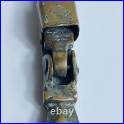 RARE ANTIQUE Folding Strainer Spoon Heavy Wrought Cooper Early Safavid Dynasty