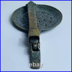 RARE ANTIQUE Folding Strainer Spoon Heavy Wrought Cooper Early Safavid Dynasty