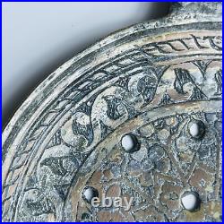 RARE ANTIQUE Folding Strainer Spoon Heavy Wrought Cooper Early Safavid Dynasty