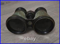 RARE ANTIQUE IRIS DE PARIS BINOCULARS GLASSES WITH COMPASS EARLY 1900s