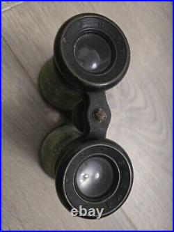 RARE ANTIQUE IRIS DE PARIS BINOCULARS GLASSES WITH COMPASS EARLY 1900s