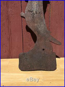 RARE ANTIQUE ORIG LATE 1800s EARLY 1900s OLD CROW WHISKEY TRADE SIGN PUB TAVERN