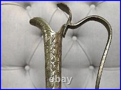 RARE ANTIQUE Rustic Brass Urn Metal Wine Vessel Water Pitcher Aladdin Oil Lamp RARE ANTIQUE Rustic Brass Urn Metal Wine Vessel Water Pitcher Aladdin Oil Lamp