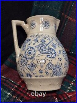 RARE ANTIQUE Staffordshire Aesthetic Transferware Pitcher Early, UNUSUAL Find