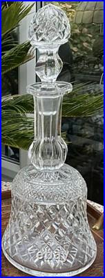 RARE ANTIQUE THOMAS WEBB RUSSELL Fine Diamond Cut Glass Bell DECANTER SIGNED 14