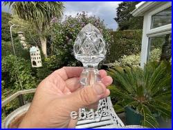 RARE ANTIQUE THOMAS WEBB RUSSELL Fine Diamond Cut Glass Bell DECANTER SIGNED 14