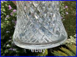 RARE ANTIQUE THOMAS WEBB RUSSELL Fine Diamond Cut Glass Bell DECANTER SIGNED 14