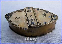 RARE ANTIQUE TRICK OPENING HANDMADE FOLKART SNUFF BOX LATE 1700sEARLY 1800s