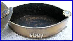 RARE ANTIQUE TRICK OPENING HANDMADE FOLKART SNUFF BOX LATE 1700sEARLY 1800s
